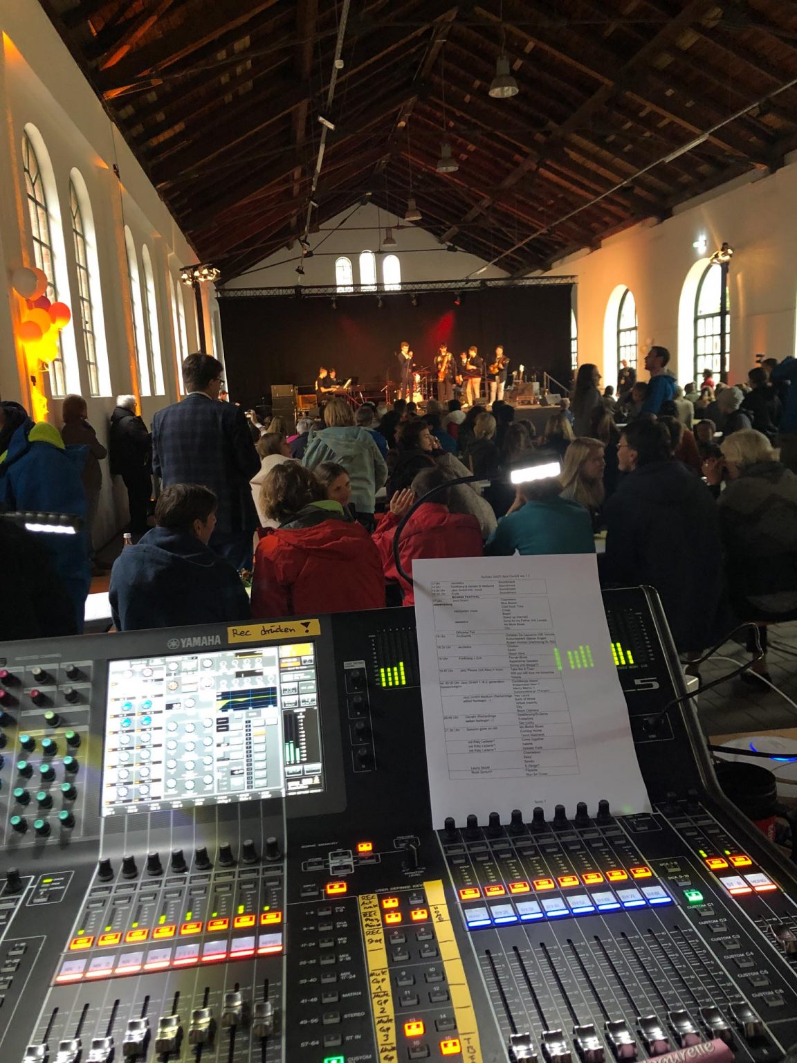 Jazz Band auf der Bühne